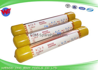Longueur en laiton simple de la haute précision 150mm de tubes du trou EDM avec 4.5mm OD